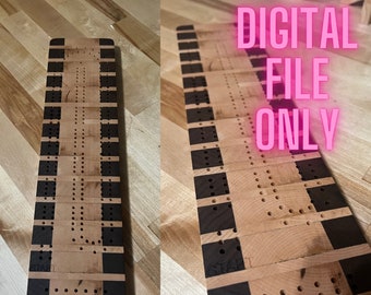 Two Player Classic Cribbage Board Design File / SVG Files ONLY / CNC Files