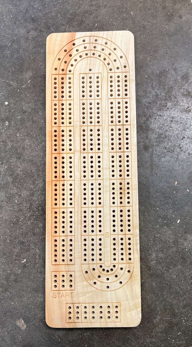 3 Player Cribbage Board Etsy