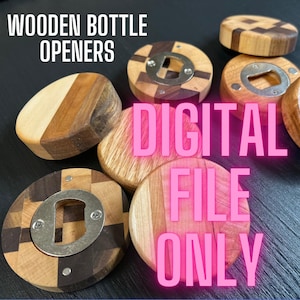Apribottiglie magnetici in legno / File CARVE / File SVG / CNC