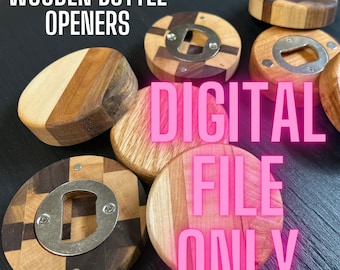 Wooden Magnetic Bottle Openers / CARVE files / SVG / CNC Files