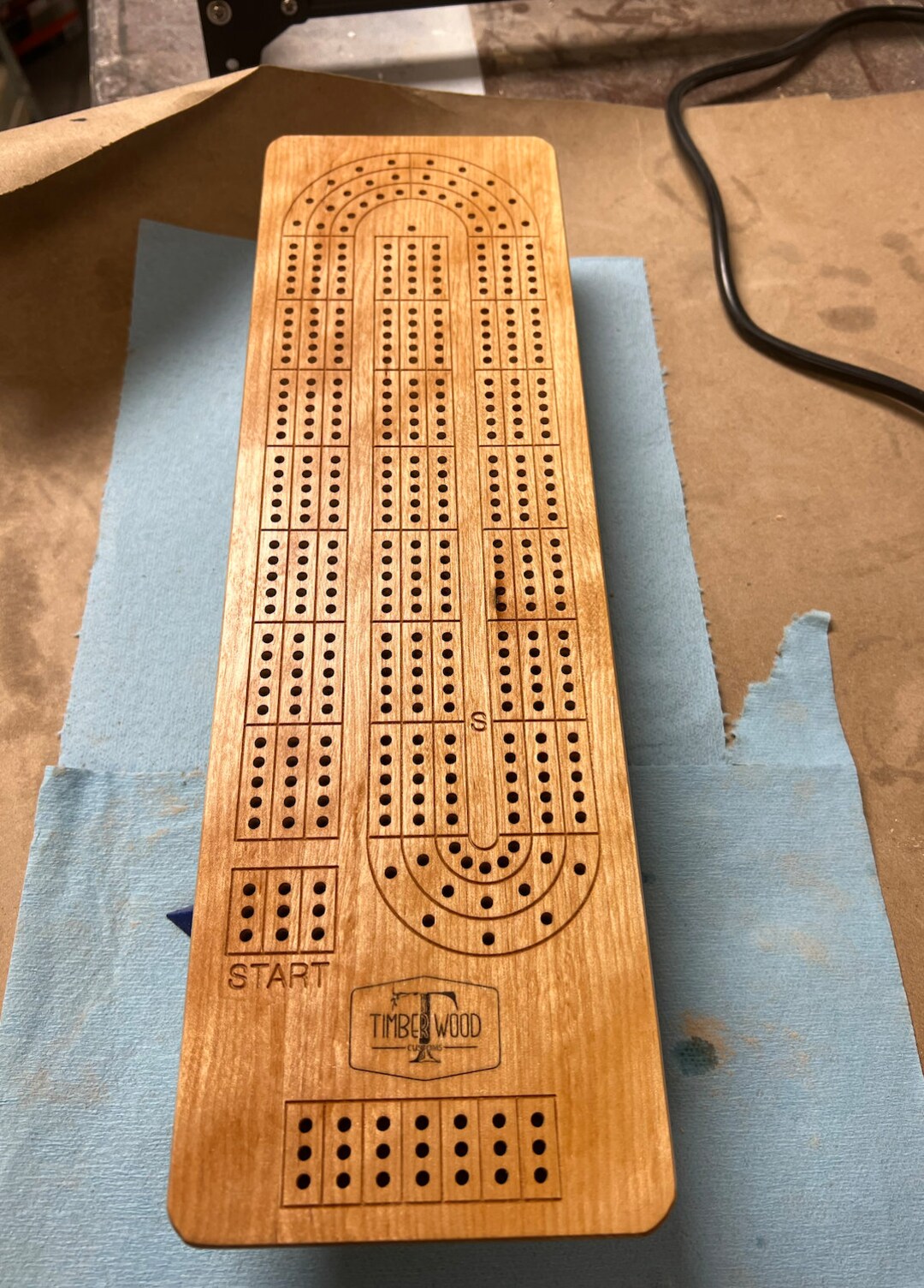 3 Player Cribbage Board Etsy