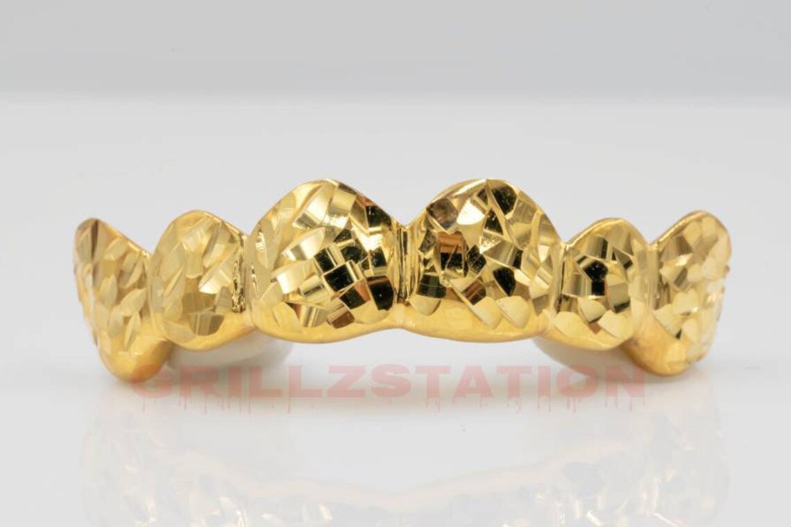 Custom Grillz Mirror Cut / Iceberg Cut Silver 10K14K Etsy