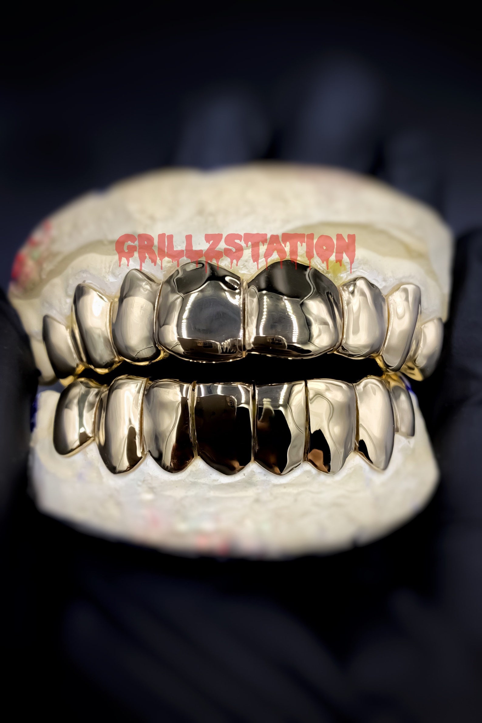 Custom Grillz / Permanent cut / Deep cut style 925 silver Etsy
