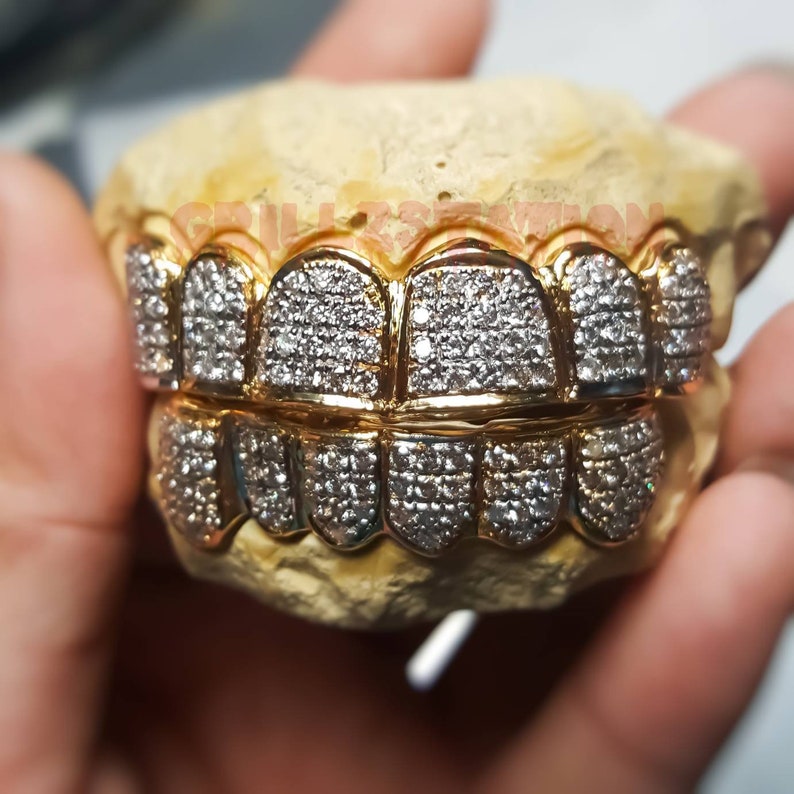 DIAMOND GRILLZ / REAL diamond setting handset Etsy