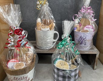 Urlaub Weihnachten Geschenkkorb / Hautpflege Geschenkkorb / Lavendel-Liebhaber-Geschenkset / Geschenkkorb / Spa Geschenk / Geschenk Männer
