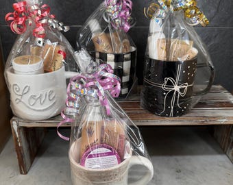 Kaffeetasse Geschenkkorb / Geschenkset Hautpflege / Weißer Elefant / Lehrer Geschenk / Mitarbeiter Geschenk / Urlaubsgeschenk / Geschenk für Sie / Liebesgeschenk Tasse