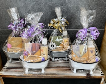 Adorable Bath Tub Soap Holder Gift Basket / Bar Soap Holder / Skincare Gift Set / White Elephant Gift / Teacher Gift / Coworker Gift