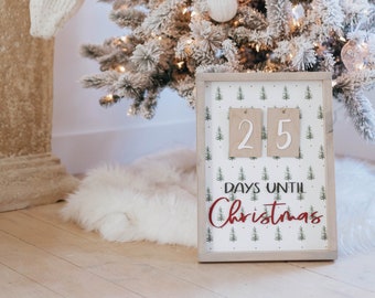 Days Until Christmas Sign