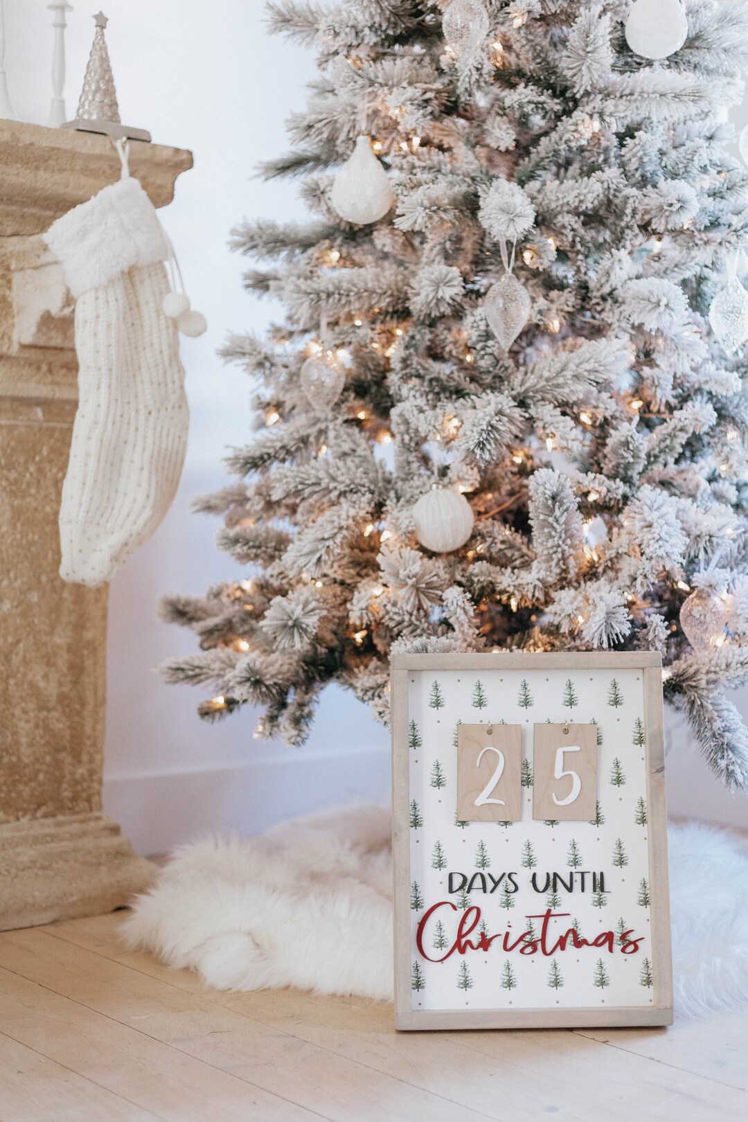 Days Until Christmas Sign - Etsy