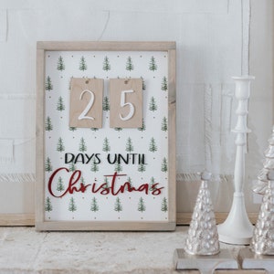 Days Until Christmas Sign - Etsy
