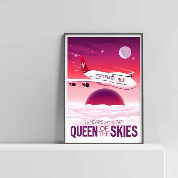 Boeing 747 Poster - Etsy
