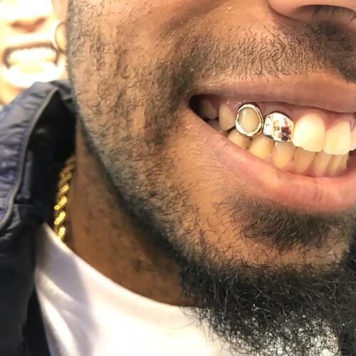 Custom Single/set Open Face Grillz United Kingdom Silver Etsy