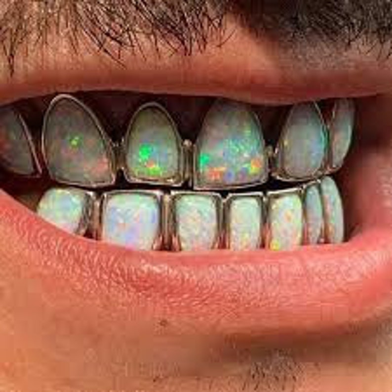 Custom Opal Gemstone Grillz any Tooth Etsy