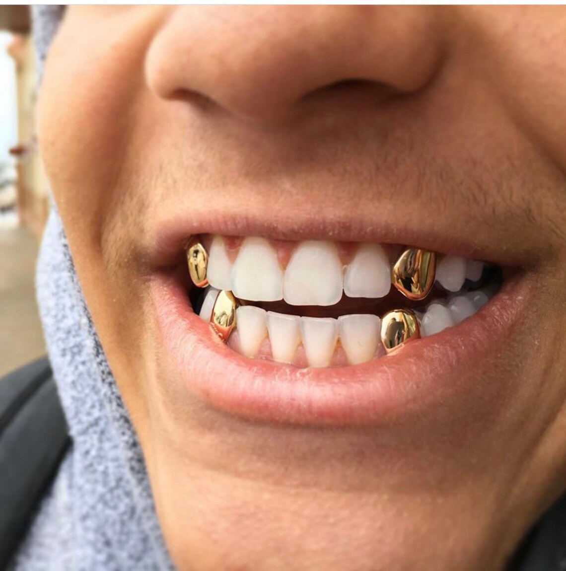 Custom Single grillz United Kingdom Silver 10k 14k 18k Etsy