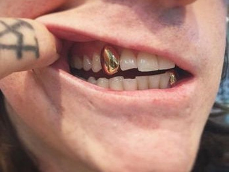 Custom Single Gold Grillz United Kingdom 10ct Gold Tooth Etsy