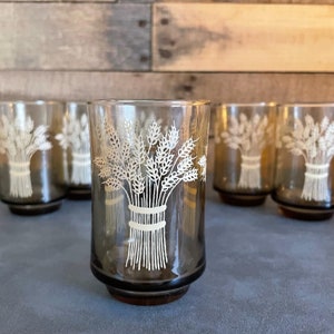 Vintage Libbey Franco Wheat Juice Glasses