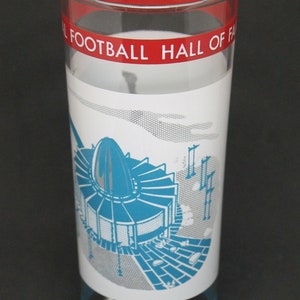 Vintage Pro Football Hall of Fame Glass