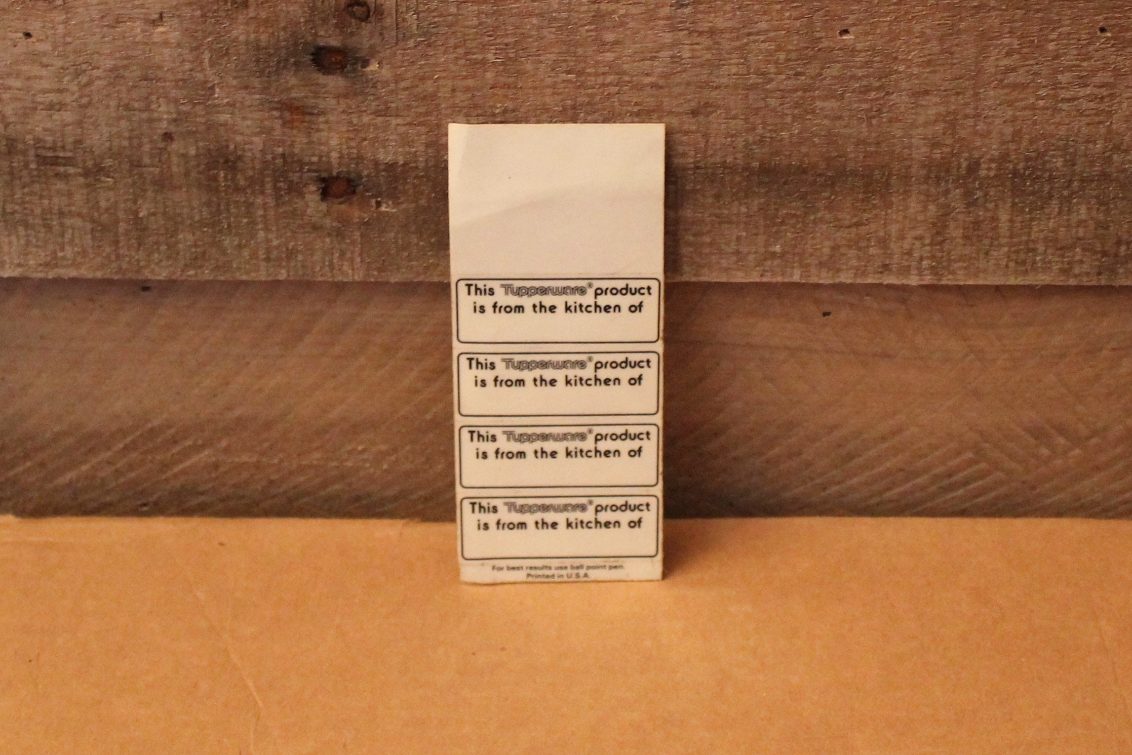 Vintage Tupperware Labels Etsy