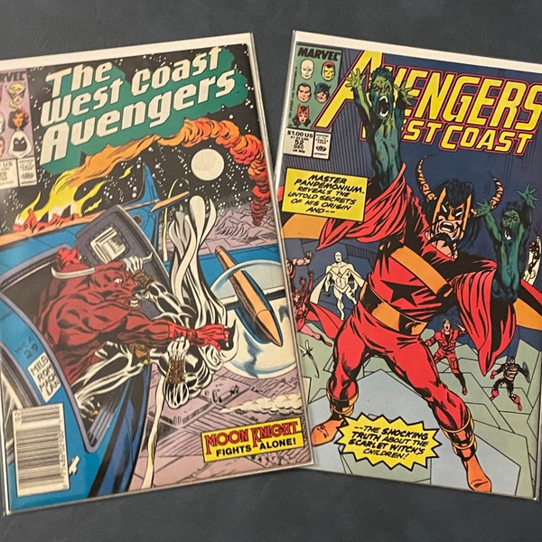 Vintage West Coast Avengers Comic Books