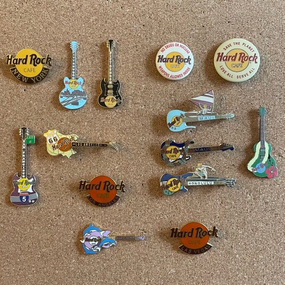 Vintage Hard Rock Cafe Pins Etsy
