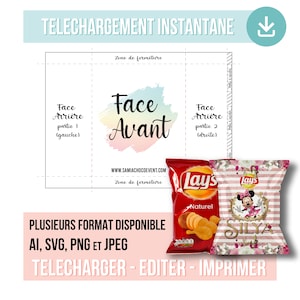 template bag of Chips to customize