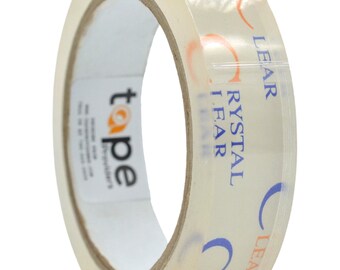 Crystal Clear Multi-Purpose Book Repair Tape – 55 yds. See-Through Protection, Label Covering, Outdoor Uses, Lamination, and Carton Sealing.