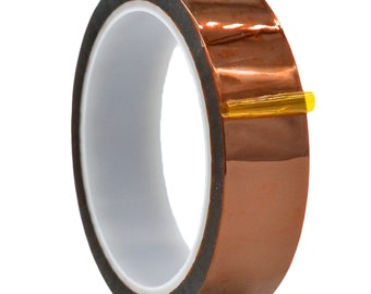 Kapton Polyimide Tape Heat Resistant - 1 inch x 36 yds. - For 3D Printing, Sublimation Transfer, Circuit Boards & Soldering.