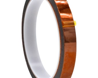 Heat Resistant Kapton Tape: 3D Printing, Sublimation, Soldering (1/2 inch x 36 yds.)