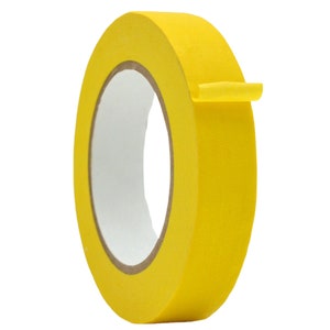 General Purpose Masking Tape, 1 inch x 60 yds. Painters Tape for Fun DIY Arts and Crafts, Labeling, Writable & Decorations. Yellow