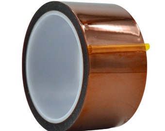 Kapton Polyimide Tape Heat Resistant - 2 inch x 36 yds. - For 3D Printing, Sublimation Transfer, Circuit Boards & Soldering.