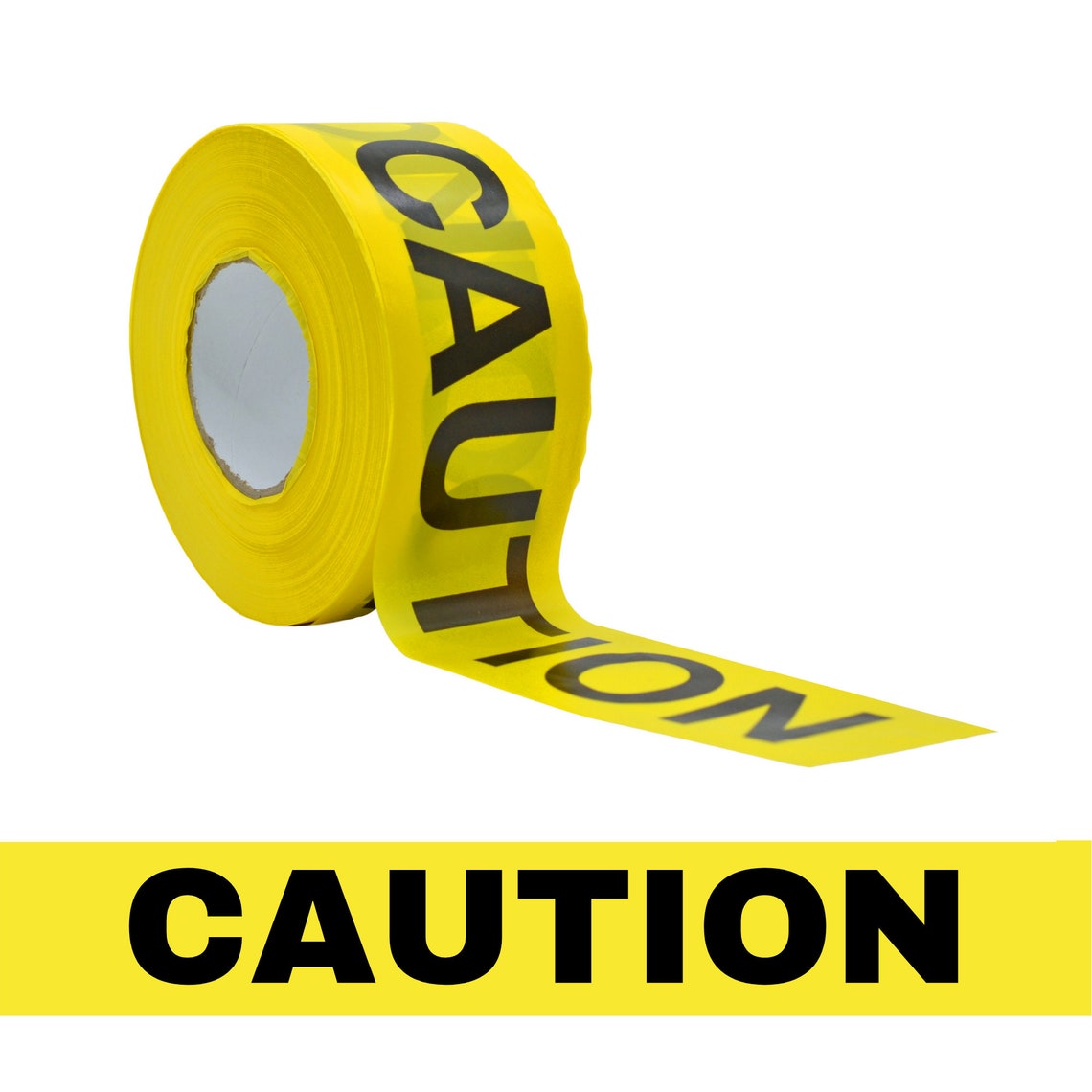 Barricade Caution NonAdhesive Tape 3 inch x 1000 ft. High Etsy