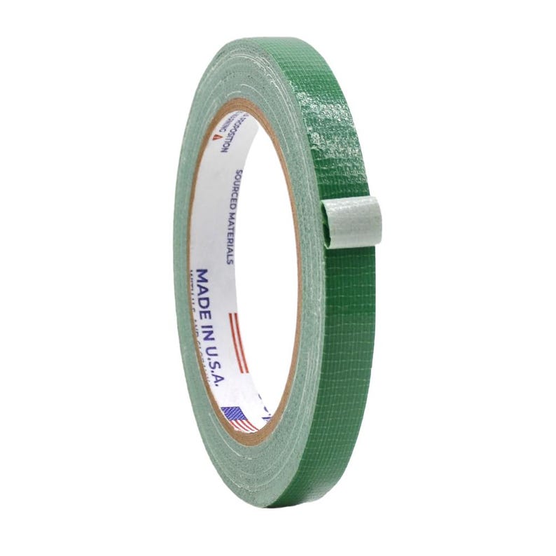 May include: A roll of green duct tape with the text "SOURCED MATERIALS MADE IN U.S.A." printed on the label.