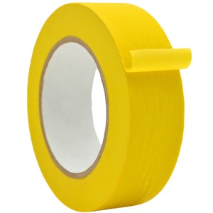 General Purpose Masking Tape, 1.5 inch x 60 yds. Painters Tape for Fun DIY Arts and Crafts, Labeling, Writable & Decorations. Yellow