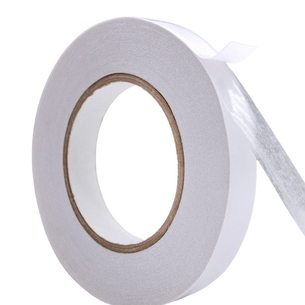 Double Sided Adhesive Tissue Craft Tape for Scrapbooking Paper, Cards, Origami, Ribbon, Glitter, and Boxes. 55 yds.