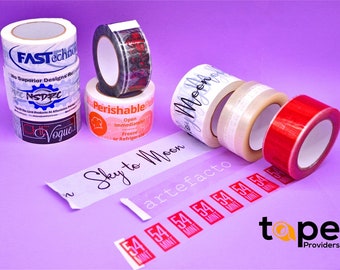 36 RULLAR Specialtryckt tejp med din logotyp - 5 cm x 31,5 cm