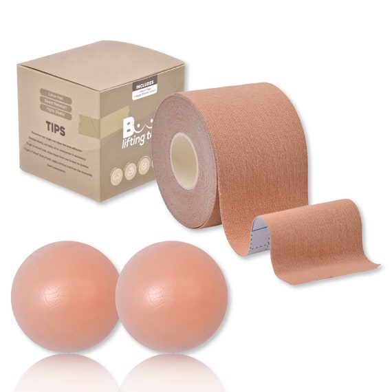 Buy Boob Lifting Tape, 1 Roll of Body Adhesive for Push Up, Waterproof  Strong Hold for All Breast Sizes. 1 Pair of Nipple Covers Included. Online  in India 