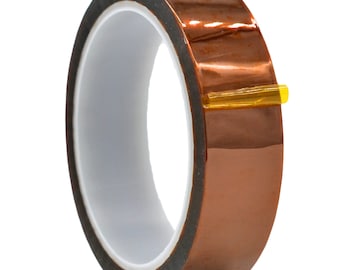 Kapton Polyimide Tape Heat Resistant - 3/4 inch x 36 yds. - For 3D Printing, Sublimation Transfer, Circuit Boards & Soldering.