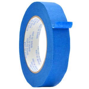 General Purpose Masking Tape, 1 inch x 60 yds. Painters Tape for Fun DIY Arts and Crafts, Labeling, Writable & Decorations. Blue
