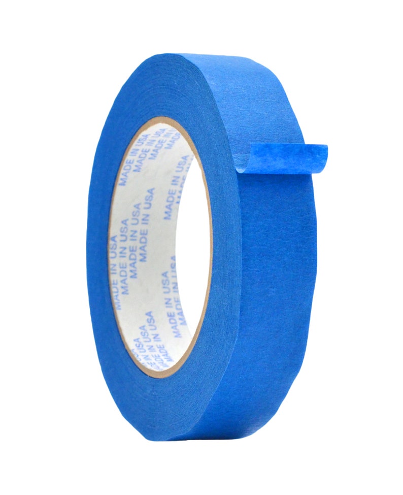 General Purpose Masking Tape, 1 inch x 60 yds. Painters Tape for Fun DIY Arts and Crafts, Labeling, Writable & Decorations. Blue