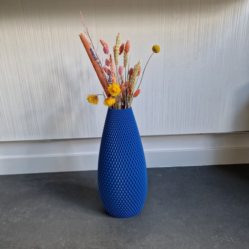 Tall Floor Vase FLUX Dried Flowers & Pampas Grass Minimalist Etsy