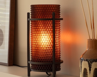 Amber PRISM Lamp – Modern Geometric Shade, Recycled PETG, Ambient Lighting, E14