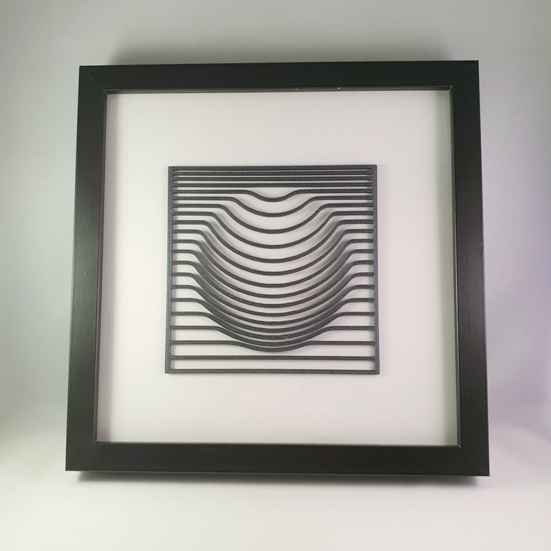 Download 3d Printed Black Hole Illusion 25 X 25cm Decoration Frame Etsy