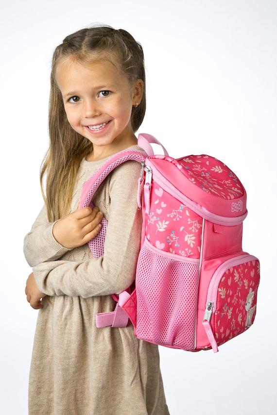 Joli sac à dos pour petite fille, mini sac à dos pour bébé fille de 2 à 6  ans, petit sac à dos en peluche avec jouet pour poupée (rose), rose, Petit 