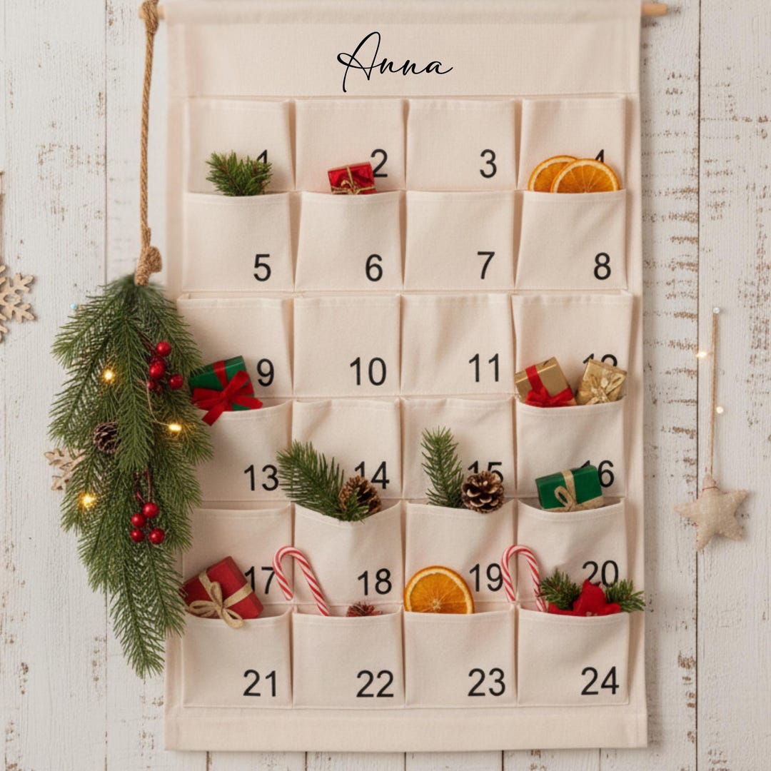 Adventskalender Personalisiert Stoff Kinder Wandkalender Weihnachten adventskalender-personalisiert-stoff-kinder-wandkalender-weihnachten