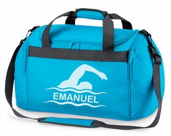 Swimming sports bag for children - customizable with name - swimming bag duffle bag for girls and boys