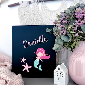 Classeur de certificats personnalisé enfants avec nom - classeur de certificats sirène filles garçons - classeur de certificats cadeau inscription scolaire écolier