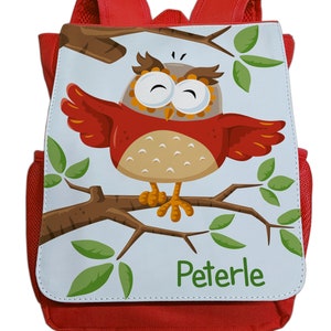 Kindergarten backpack girls boys with name | Personalized backpack owl children | Small leisure backpack daycare kindergarten 2-5 years