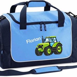 Bolsa de deporte con nombres para niños Motif Tractor | Etsy España