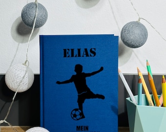 Friend Book School - Personnalisé avec nom - Livre d'amitié Football - Album de poésie Garçons