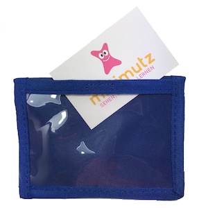 Portefeuille avec nom et insert transparent y compris NOM IMPRIMER Étoiles à motifs Pochette tour de cou avec fenêtre de visualisation pour que les enfants puissent l'accrocher autour du cou image 10